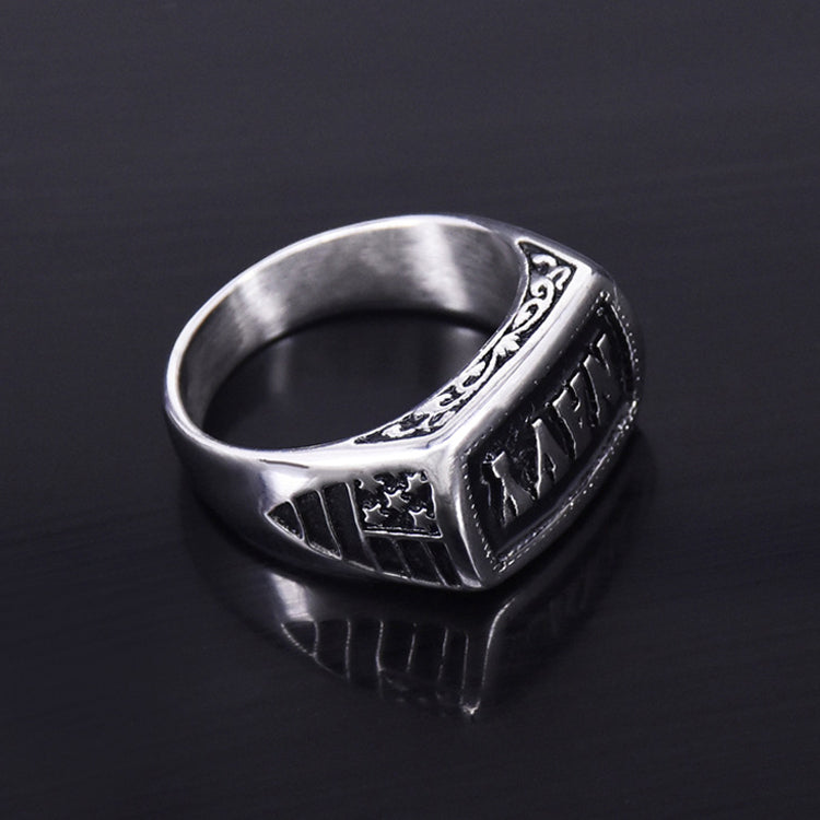 Men's Ring Punk Navy Ring Carved Ring Gift For Boyfriend
