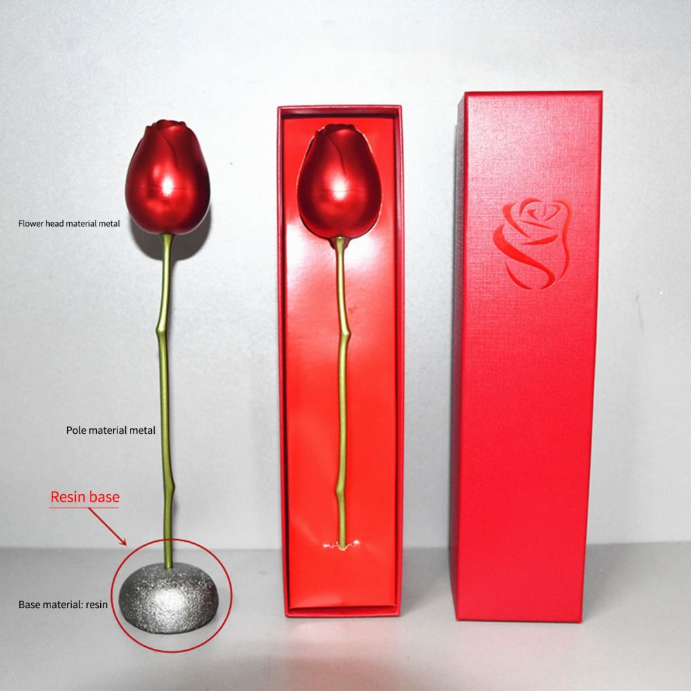 Rose Gift box With Heart Necklace Rose Shaped Necklace Gift Box Jewellery Gift Box Gifts for Her