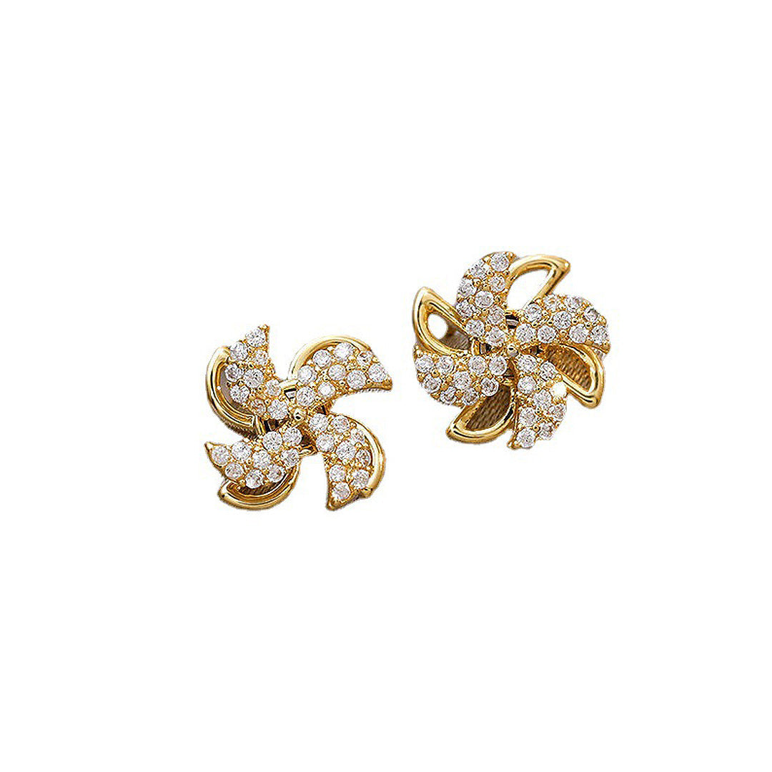 Gifts For Ladies, Rotating Small Windmill Earrings, Temperament Earrings