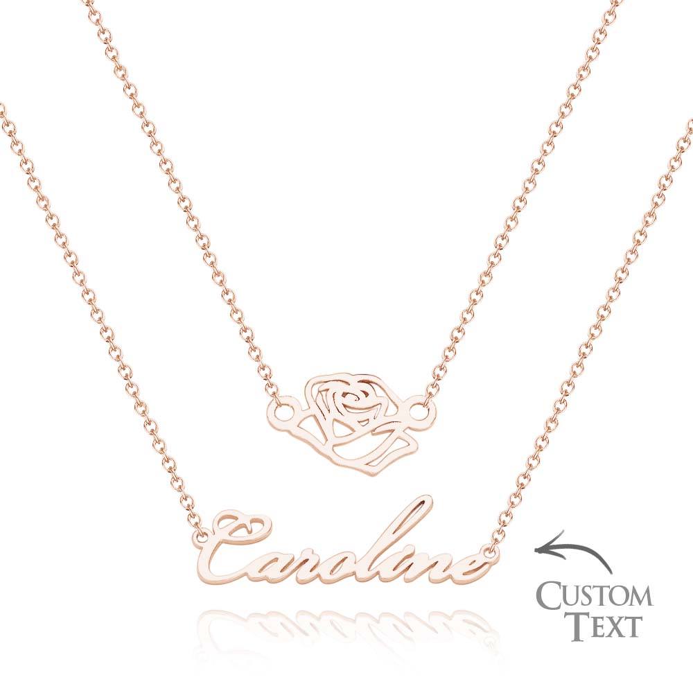 Custom Name Necklace Various Options Necklace Custom Initial Necklace Letter Name Necklace Gift for Her