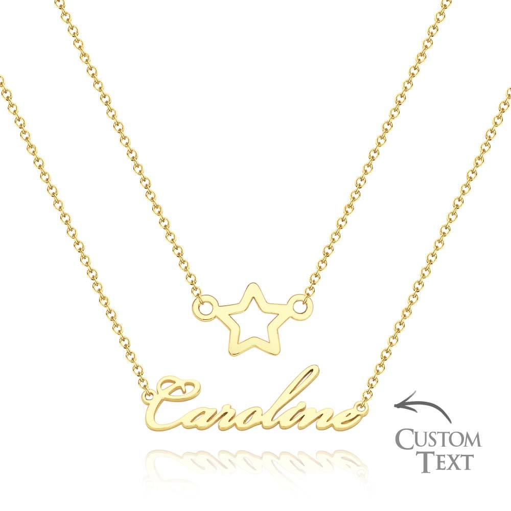 Custom Name Necklace Various Options Necklace Custom Initial Necklace Letter Name Necklace Gift for Her