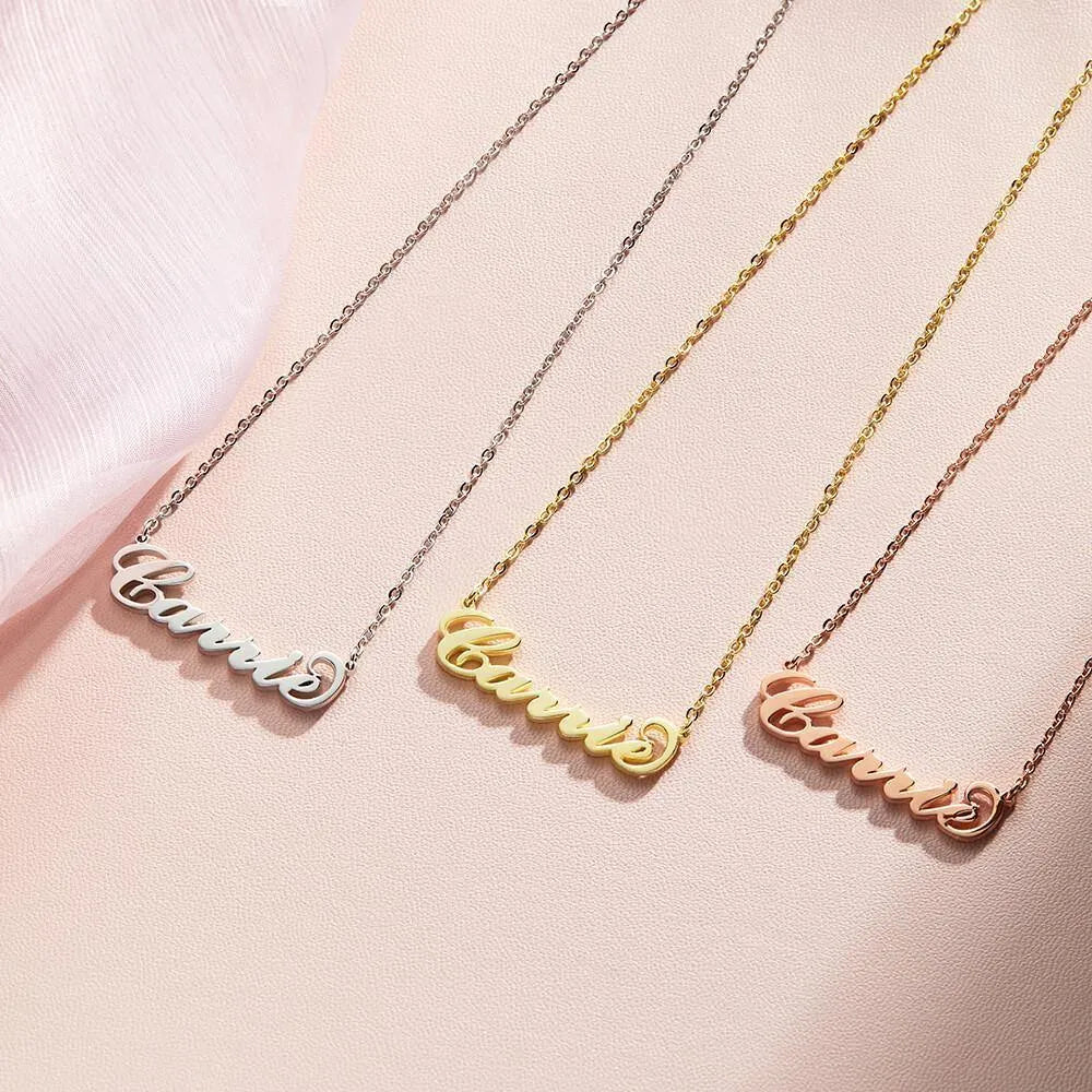 Custom Name Necklace with Real Rose Bear Gift box Rose Shaped Necklace Gift Box Jewellery Gift Box