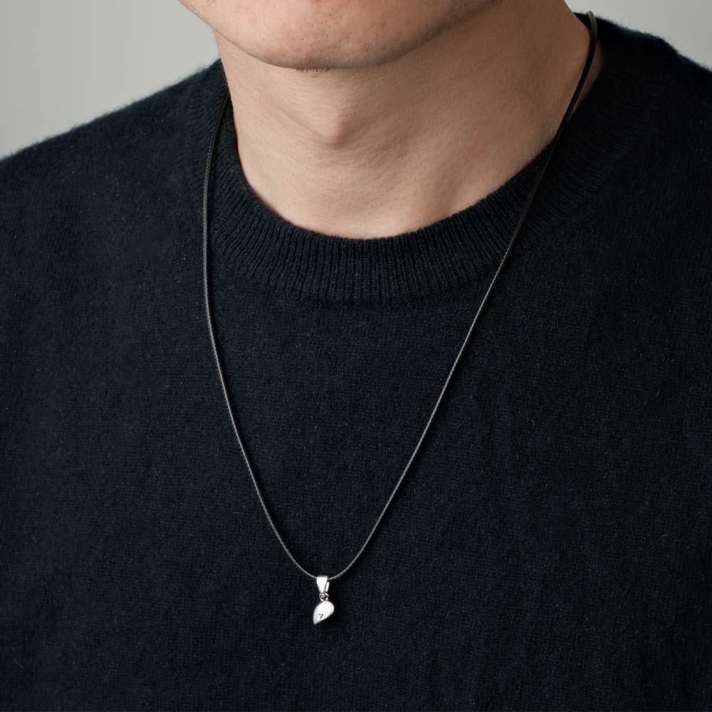 Custom Letter Magnetic Heart Necklace Fashion Chain Necklace For Couples