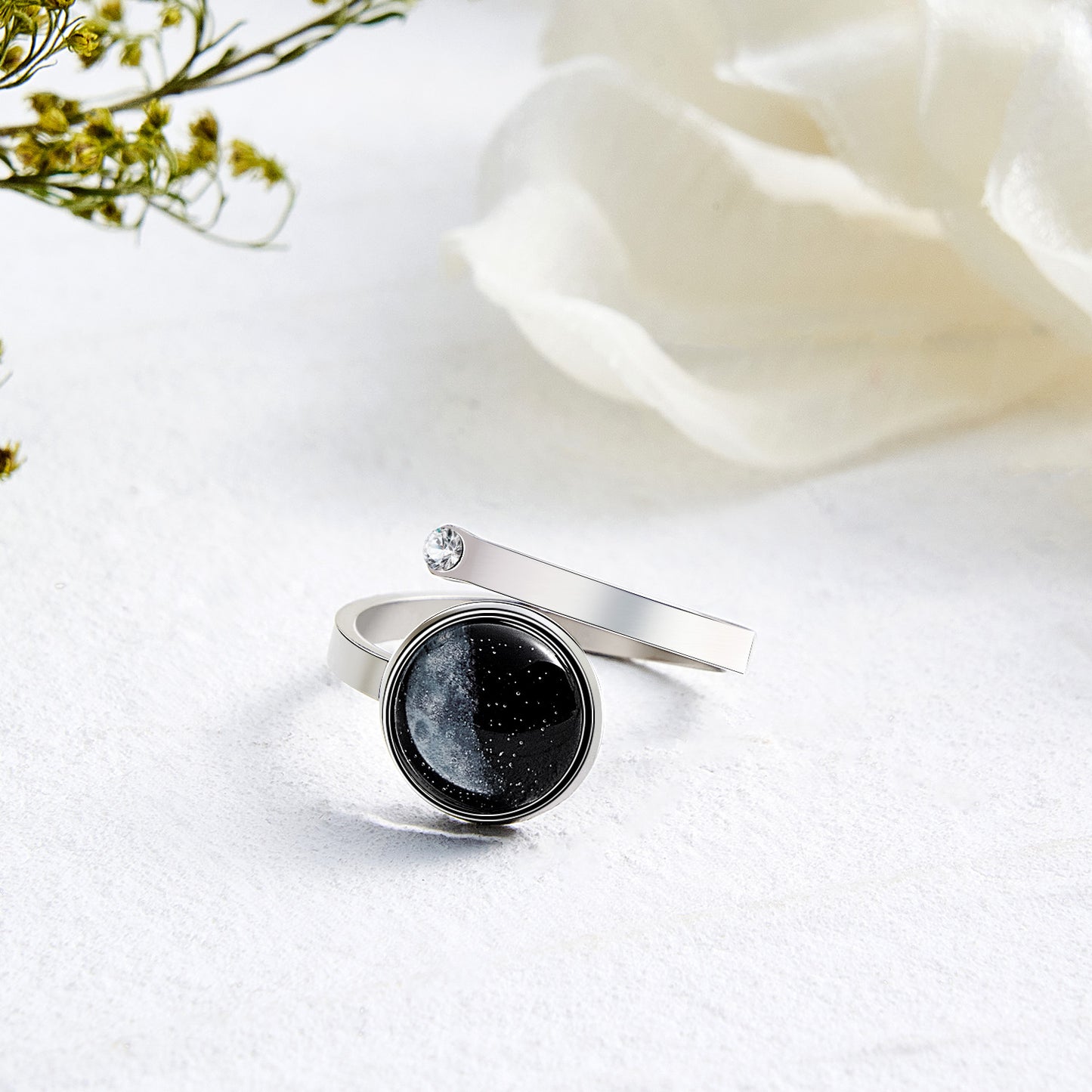 Custom Moon Phase Ring Luminous Ring Gift for Her