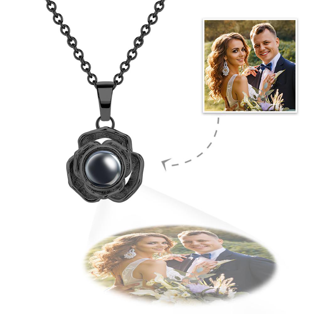 Custom Projection Necklace Creative Rose Girl Gift