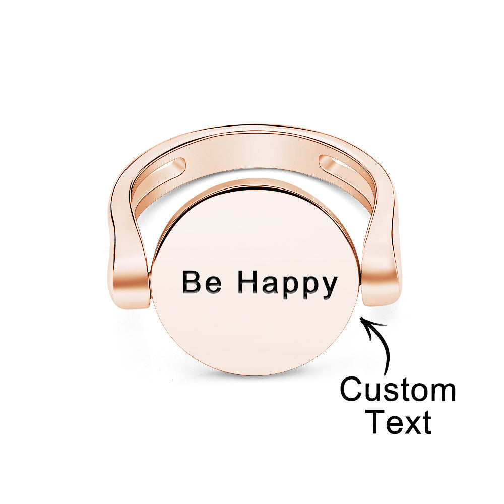 Custom Name Ring Anxiety Decompression Ring Jewelry Gift