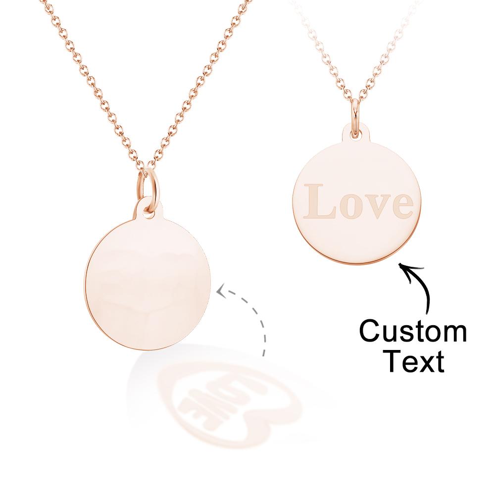 Custom Engraved Necklace Projection Couple Confession Gifts