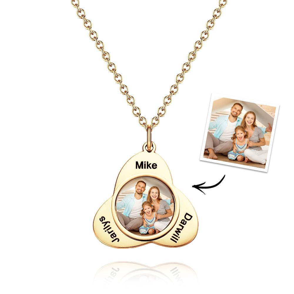 Custom Photo Name Necklace Romantic Gift for her
