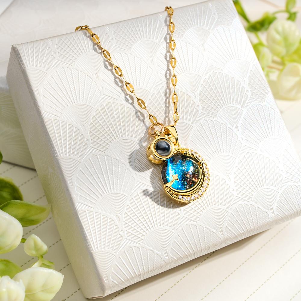 Custom Projection Necklace Planet Fashion Gift