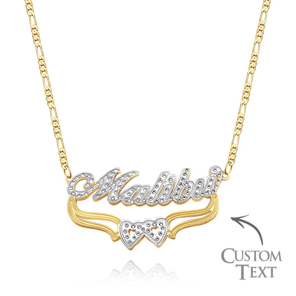 Custom Hip Hop Name Necklace Vintage Bling Metal Necklace Gifts for Men