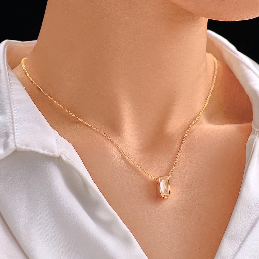 Engravable Urn Ashes Necklace Mini Cube Pendant Memorial Jewelry