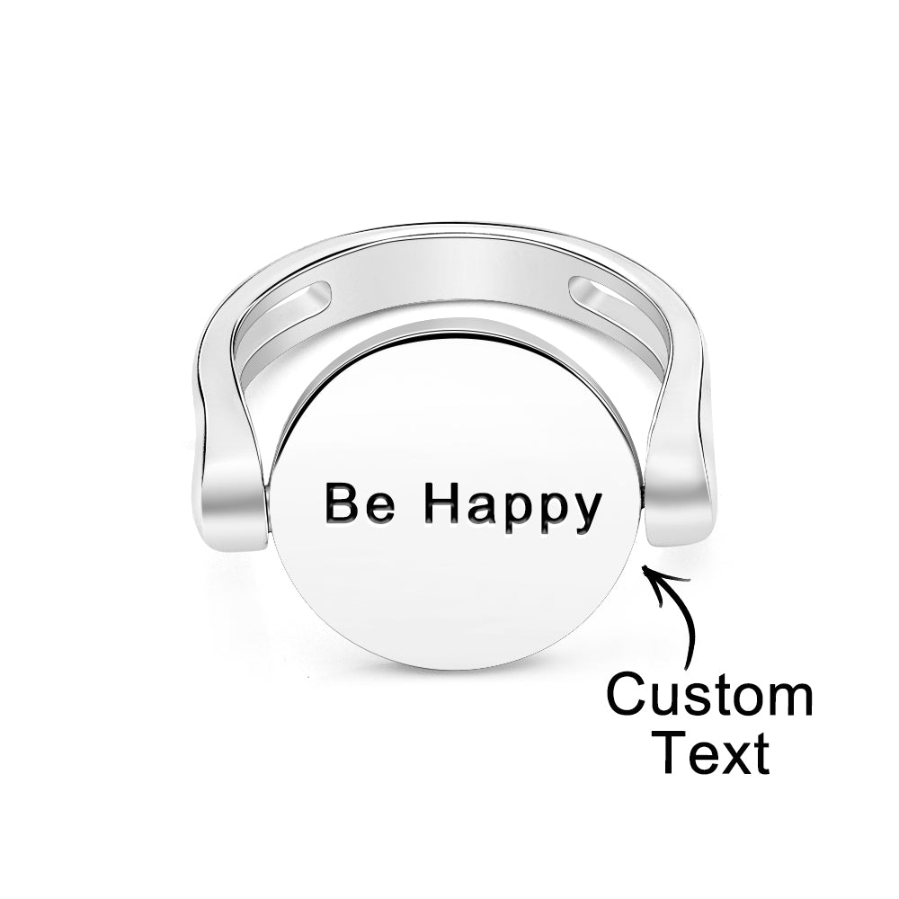 Custom Name Ring Anxiety Decompression Ring Jewelry Gift