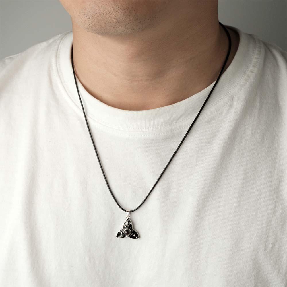Custom Projection Necklace Retro Fashion Gift for Men