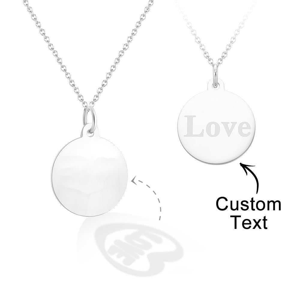 Custom Engraved Necklace Projection Couple Confession Gifts