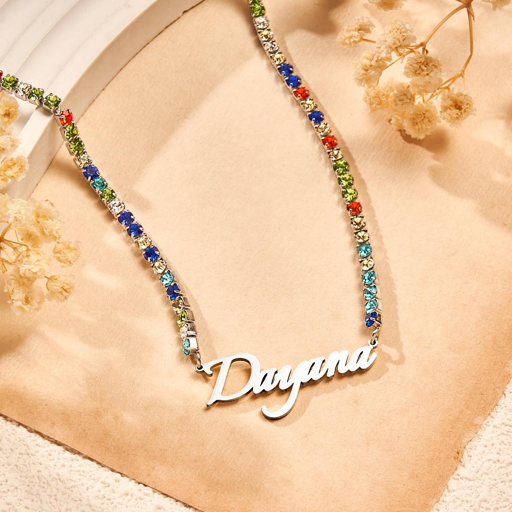 Custom Name Necklace Tennis Chain Fashion Gift