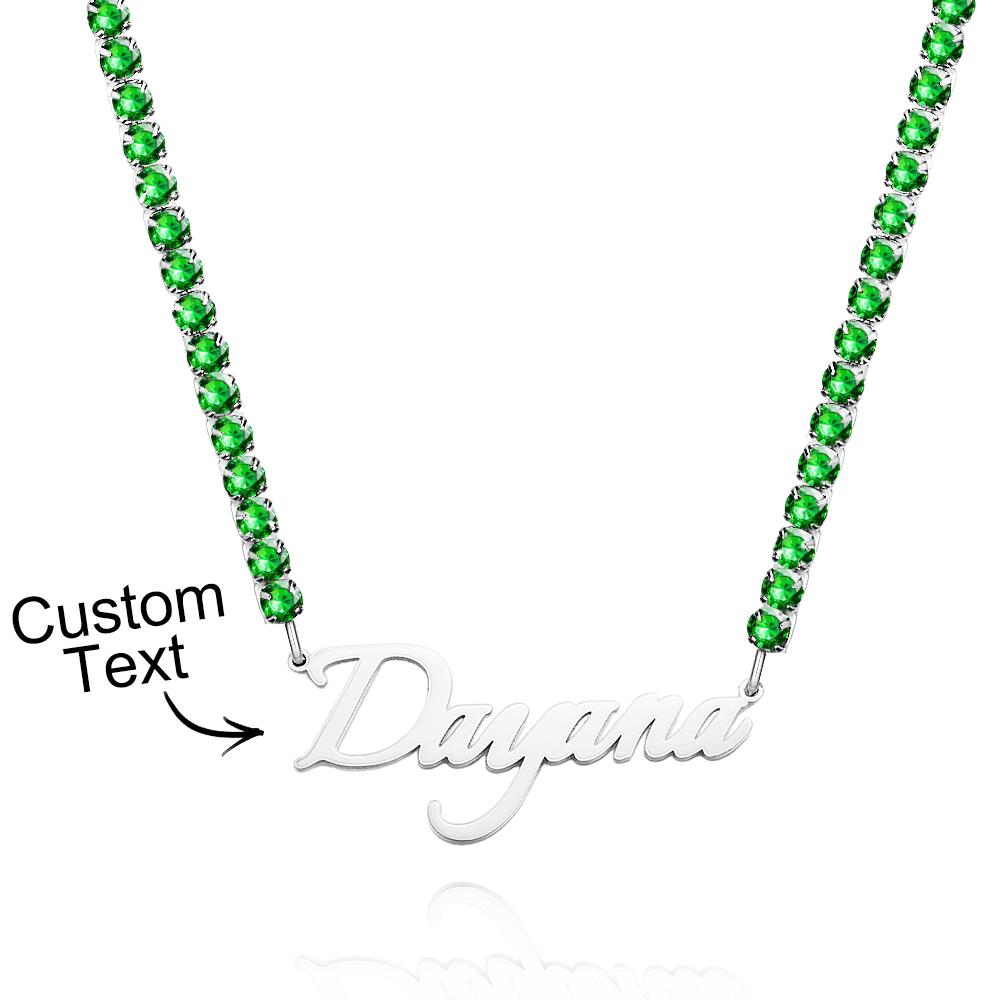 Custom Name Necklace Tennis Chain Fashion Gift