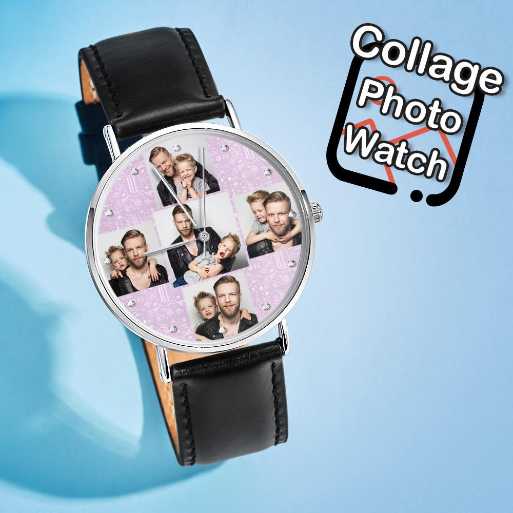 Clock With Personalized Photo Clock With Personalized Photo Gift For Father