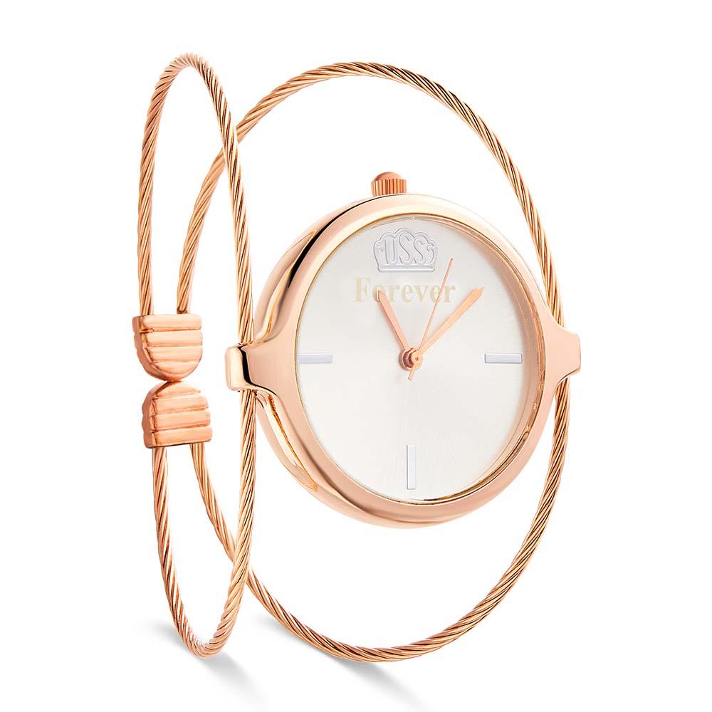 Engraved Female Watch Luxury Ladies Bracelet Watch For Her