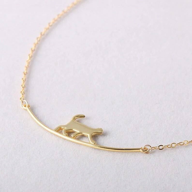 Walking Cat Necklace Gift for Her Gifts for Pet Lovers