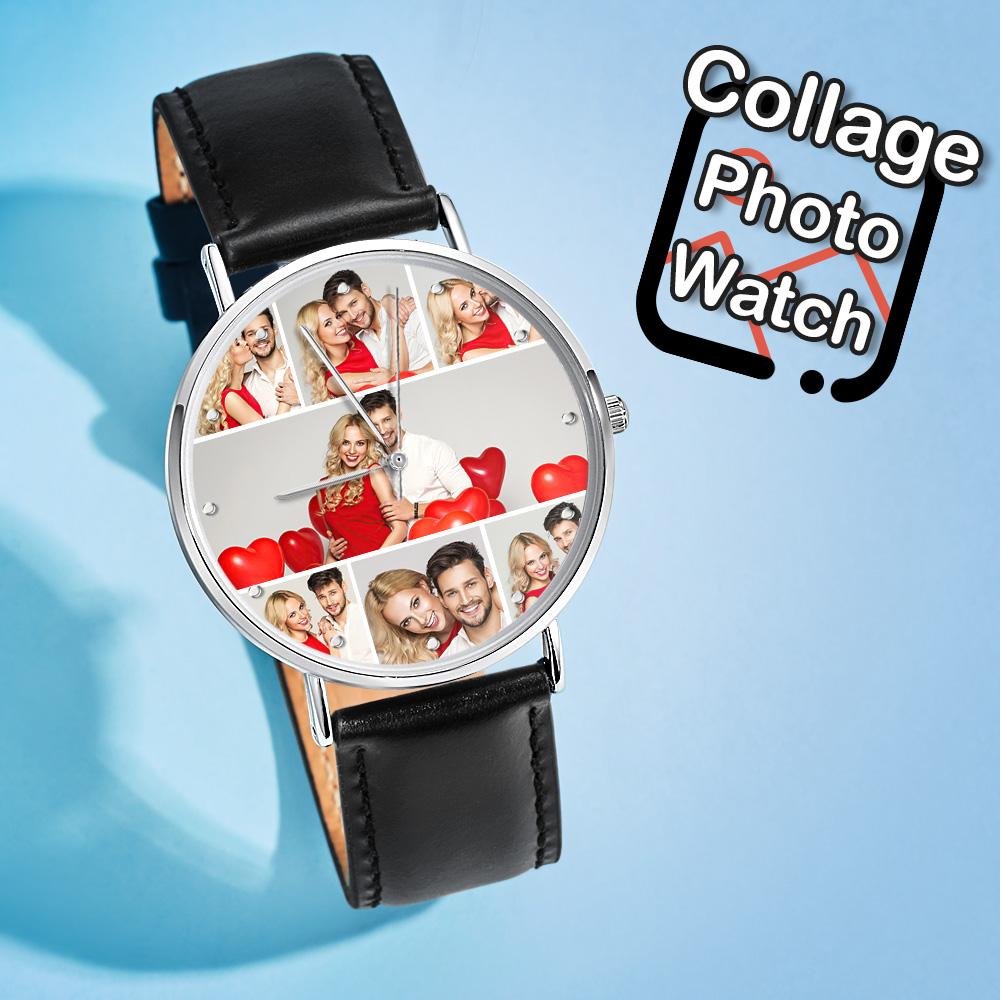 Personalized Photo Collage Clock Personalized Photo Clock Gift