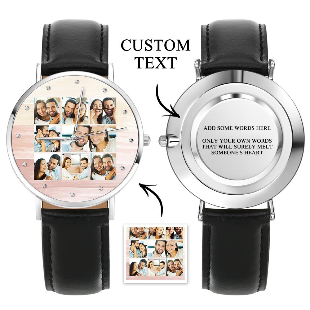 Personalized Photo Collage Clock Personalized Photo Clock Gift For A Loved One