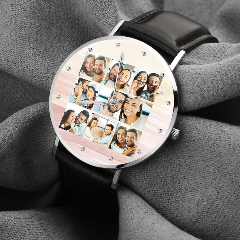 Personalized Photo Collage Clock Personalized Photo Clock Gift For A Loved One
