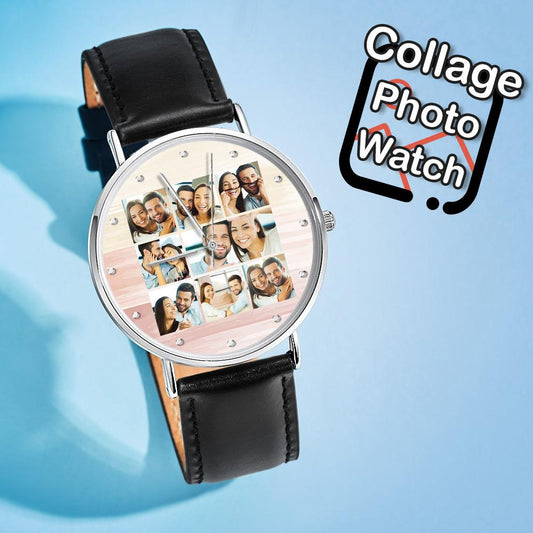 Personalized Photo Collage Clock Personalized Photo Clock Gift For A Loved One