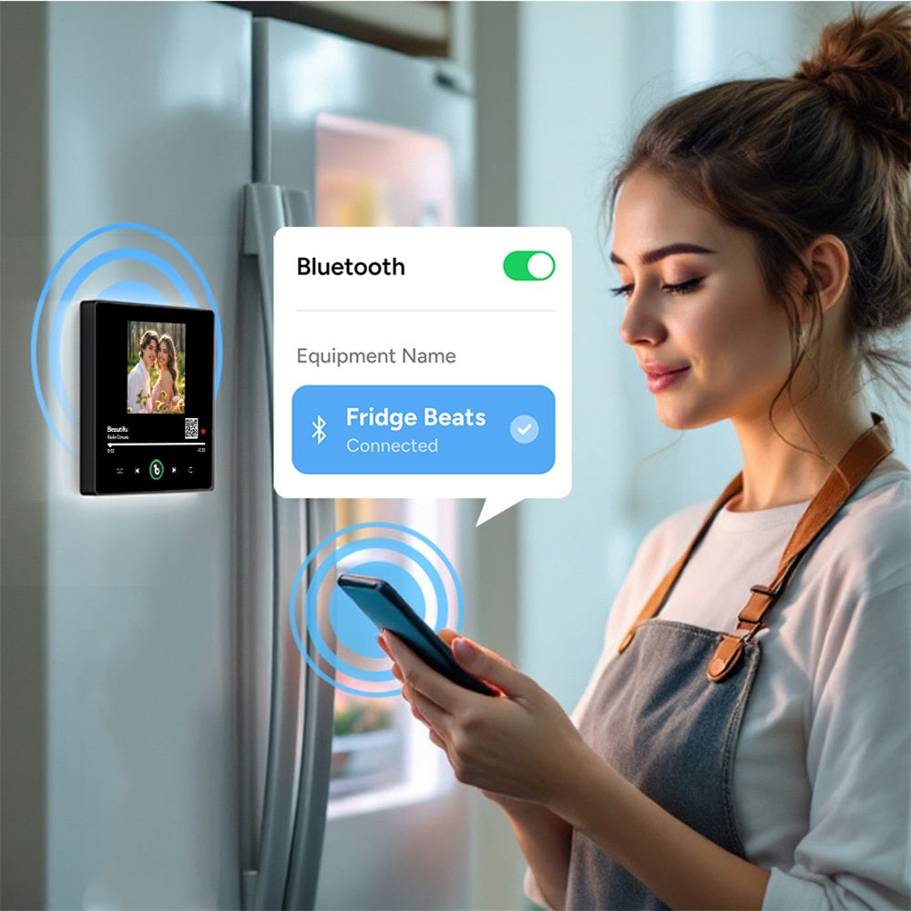 Custom Music Fridge Magnet New 4.0 Upgrade Custom Photo QR code Fridge Magnet Colorful Frame Album Fridge Magnet Music Wall Photo Sticker Gift for Couple