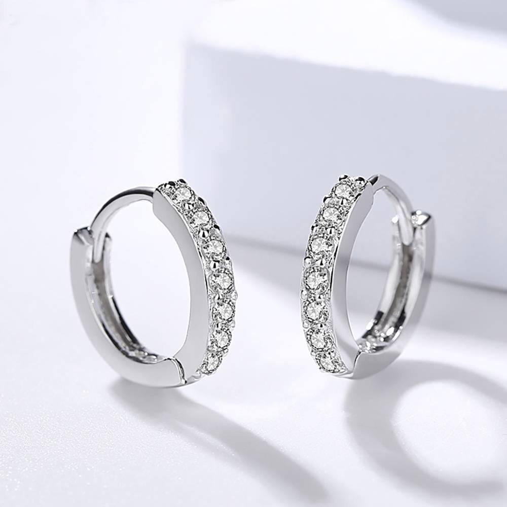 Circle Earrings Silver