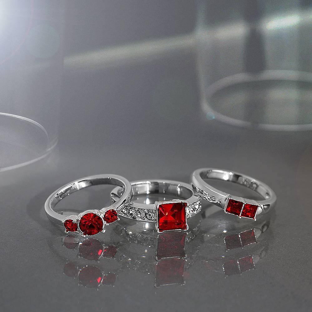 Personalised Birthstone Ring Silver