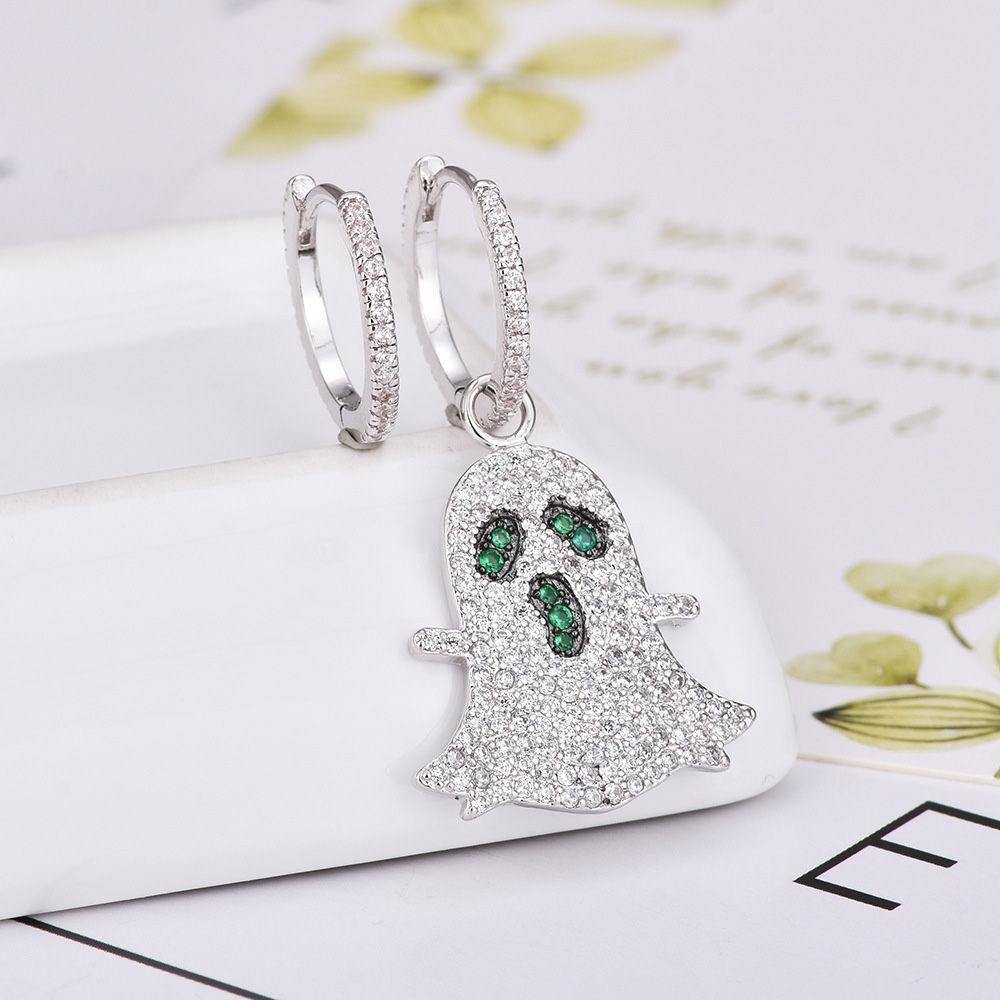 Ghost Drop Earrings Asymmetry Jewelry