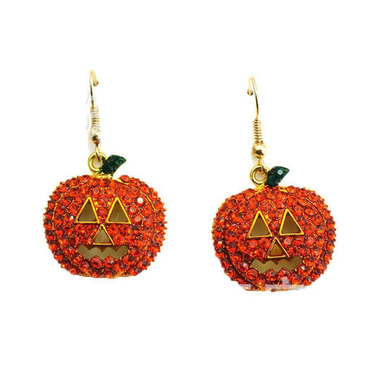 Pumpkin Drop Earrings Jewelry