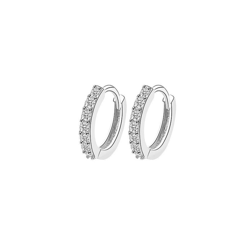 Elegant Earrings White Silver