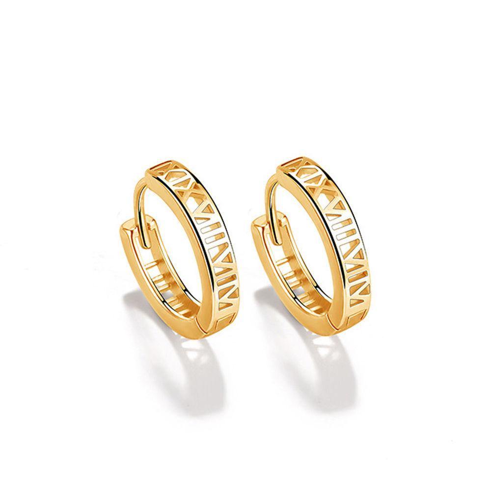Stylish Earrings Gold Plated Silver