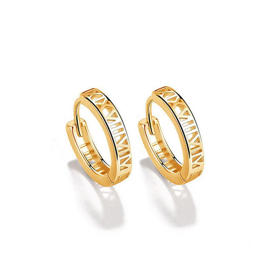 Stylish Earrings Gold Plated Silver