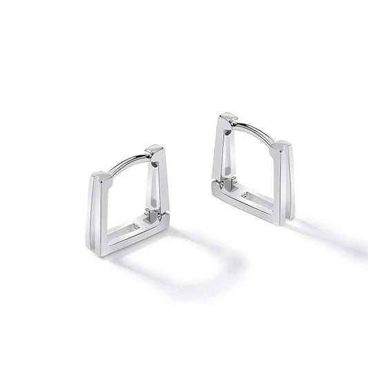 Square Earrings Copper Zircon