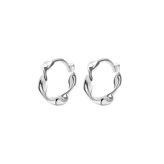 Irregular Earrings Silver
