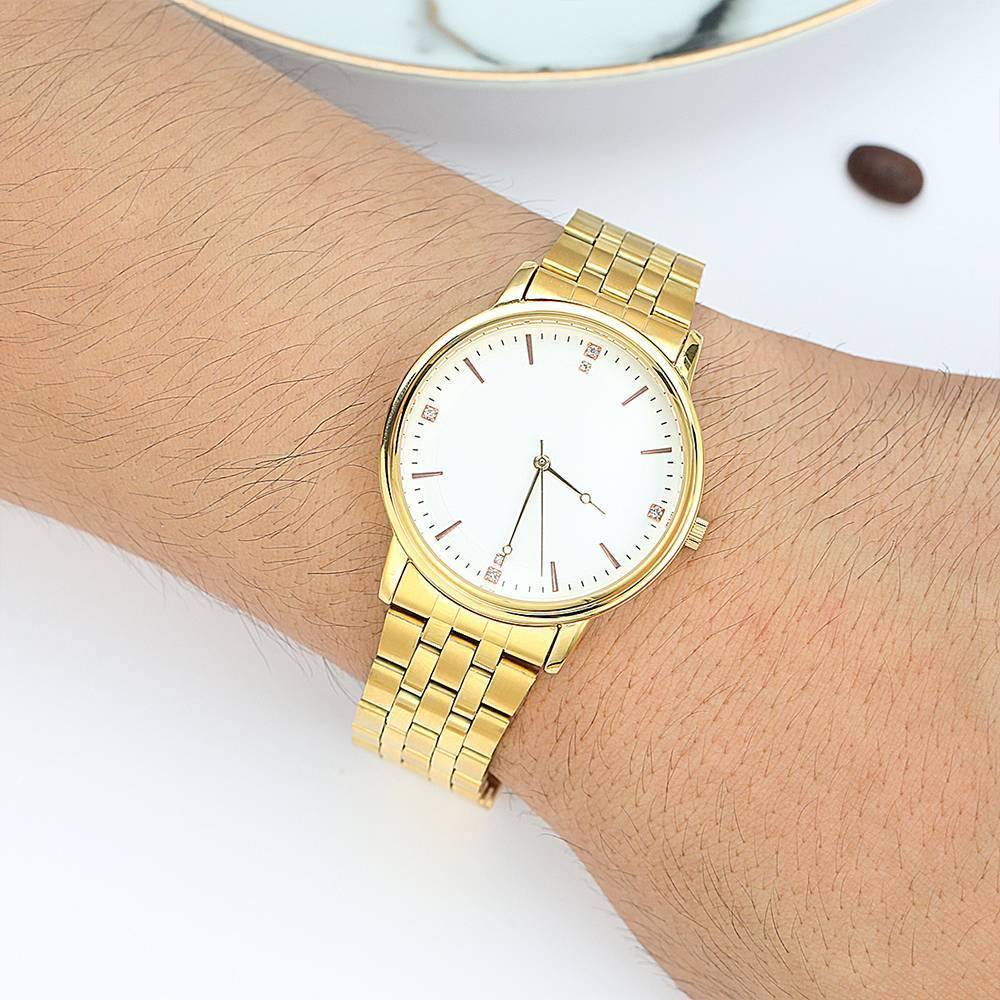 Luxury Elegant Mechanical Watches White Dial - Men's