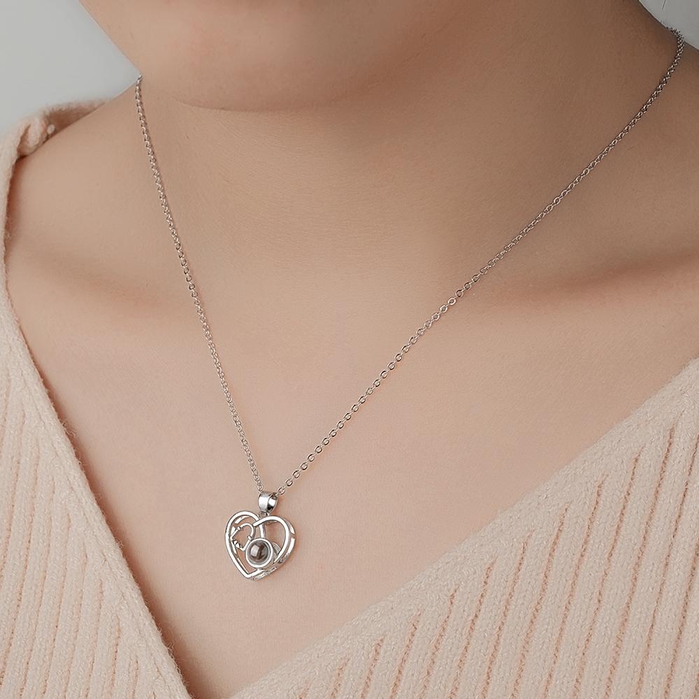 Custom Projection Necklace Love Heart Stethoscope Gift for Doctor