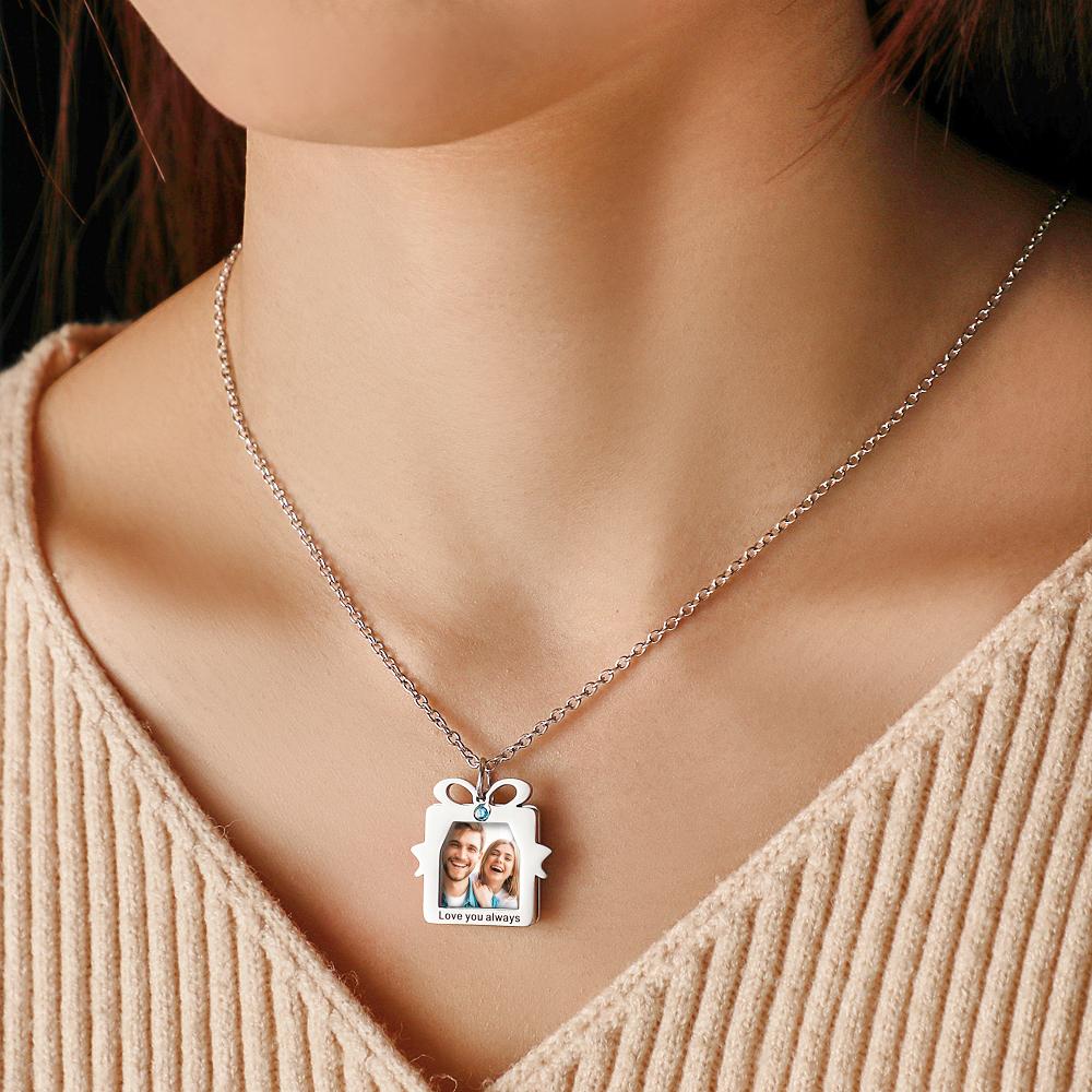 Custom Date Necklace With Picture Inside Cool Jewelry for Christmas Gift