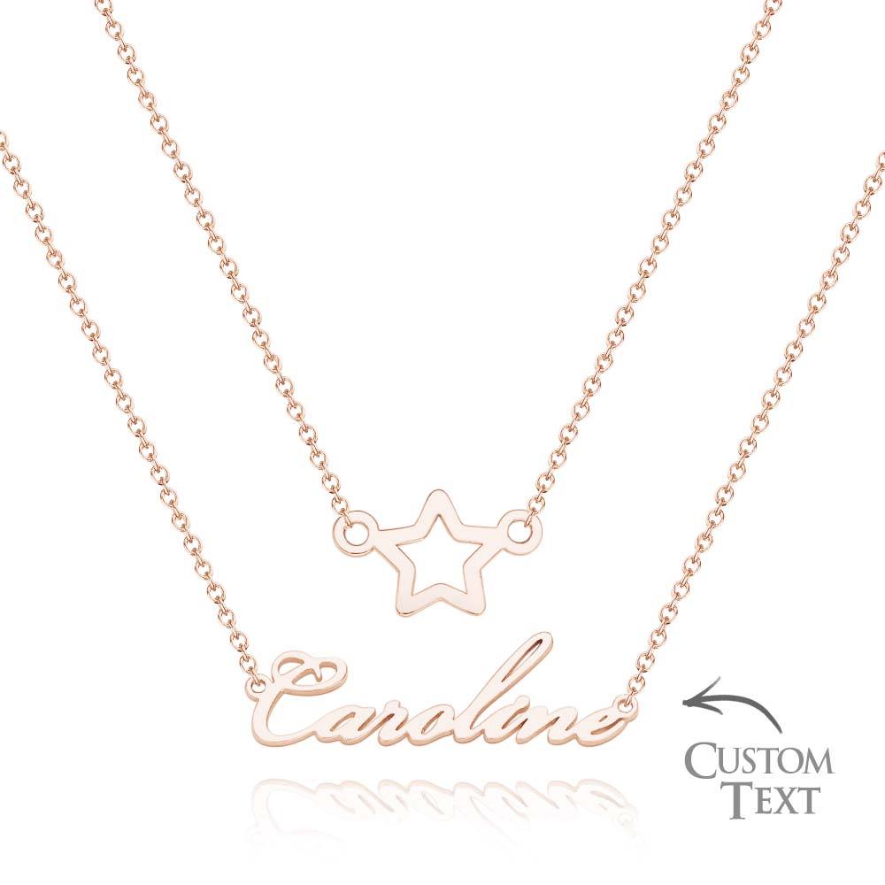 Custom Name Necklace Various Options Necklace Custom Initial Necklace Letter Name Necklace Gift for Her