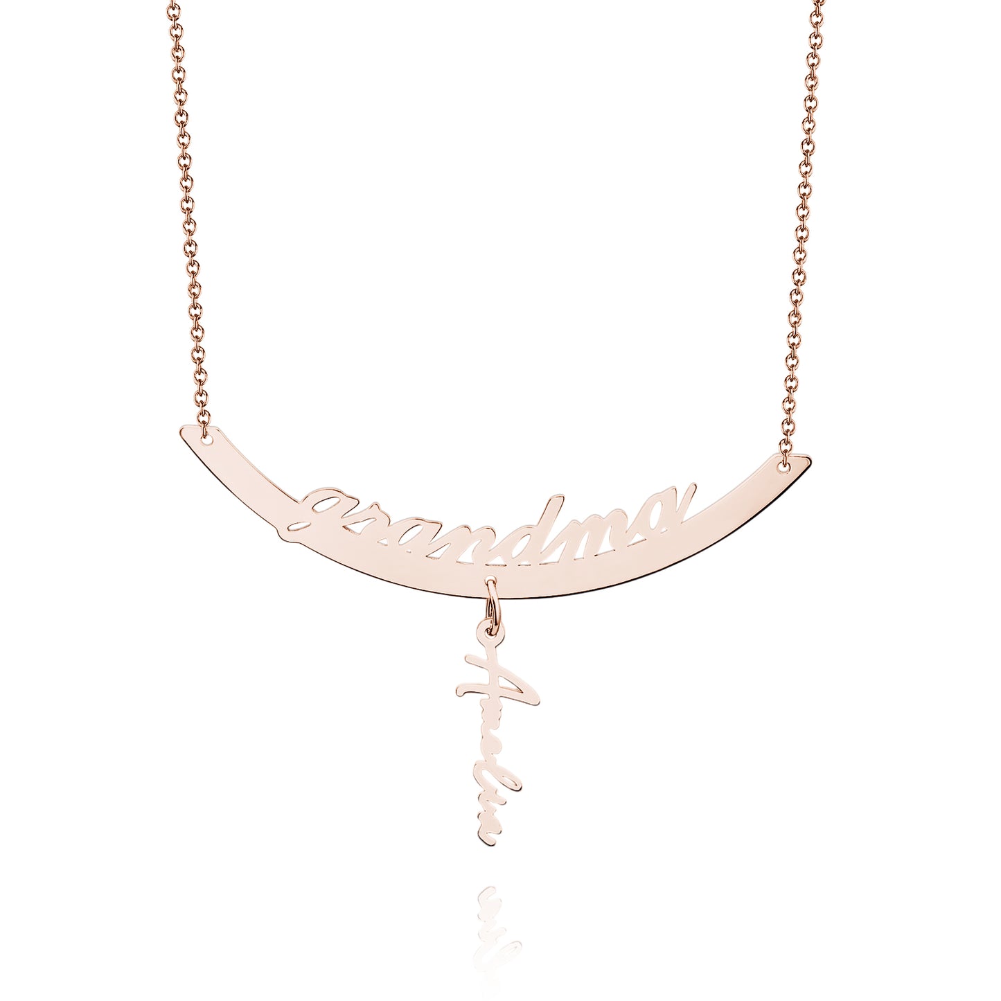 Custom Name Necklace Hanging Family Necklace with 1-7 Names Pendants Gift for Grandma Mother's Day Gifts