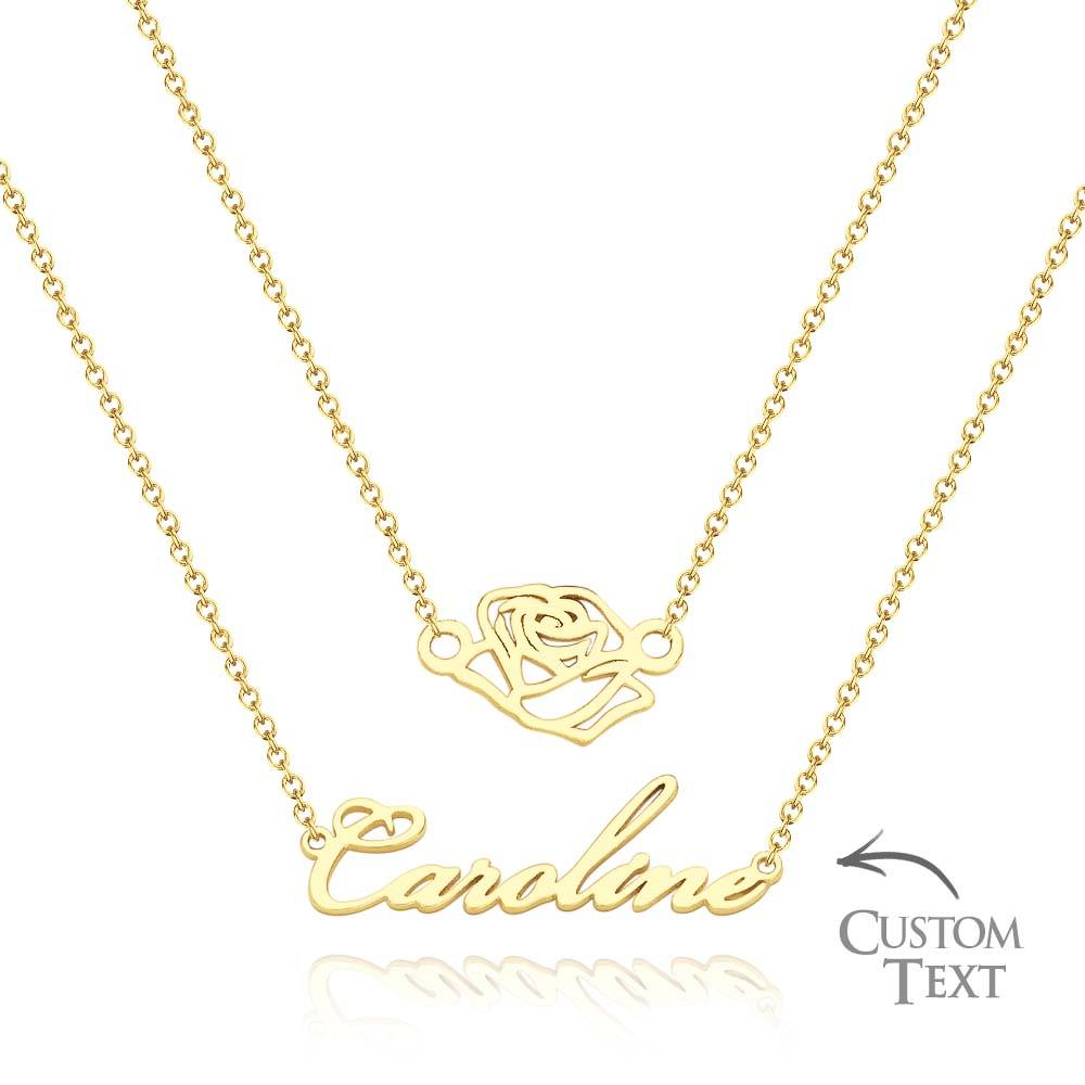 Custom Name Necklace Various Options Necklace Custom Initial Necklace Letter Name Necklace Gift for Her