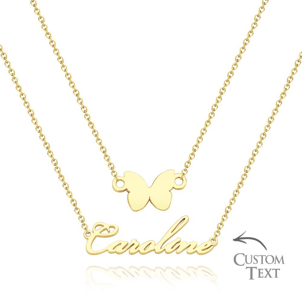 Custom Name Necklace Various Options Necklace Custom Initial Necklace Letter Name Necklace Gift for Her