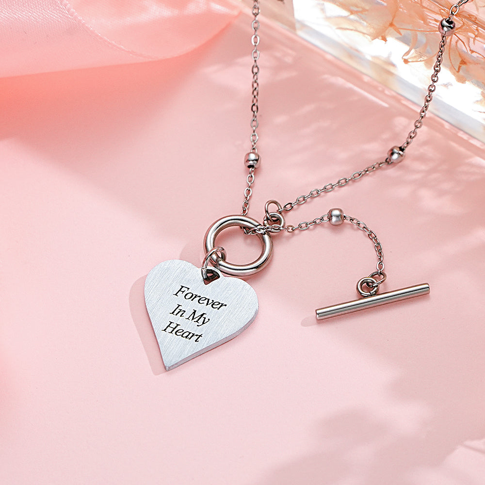 Custom Text Necklace Touch of Love Necklace for Her