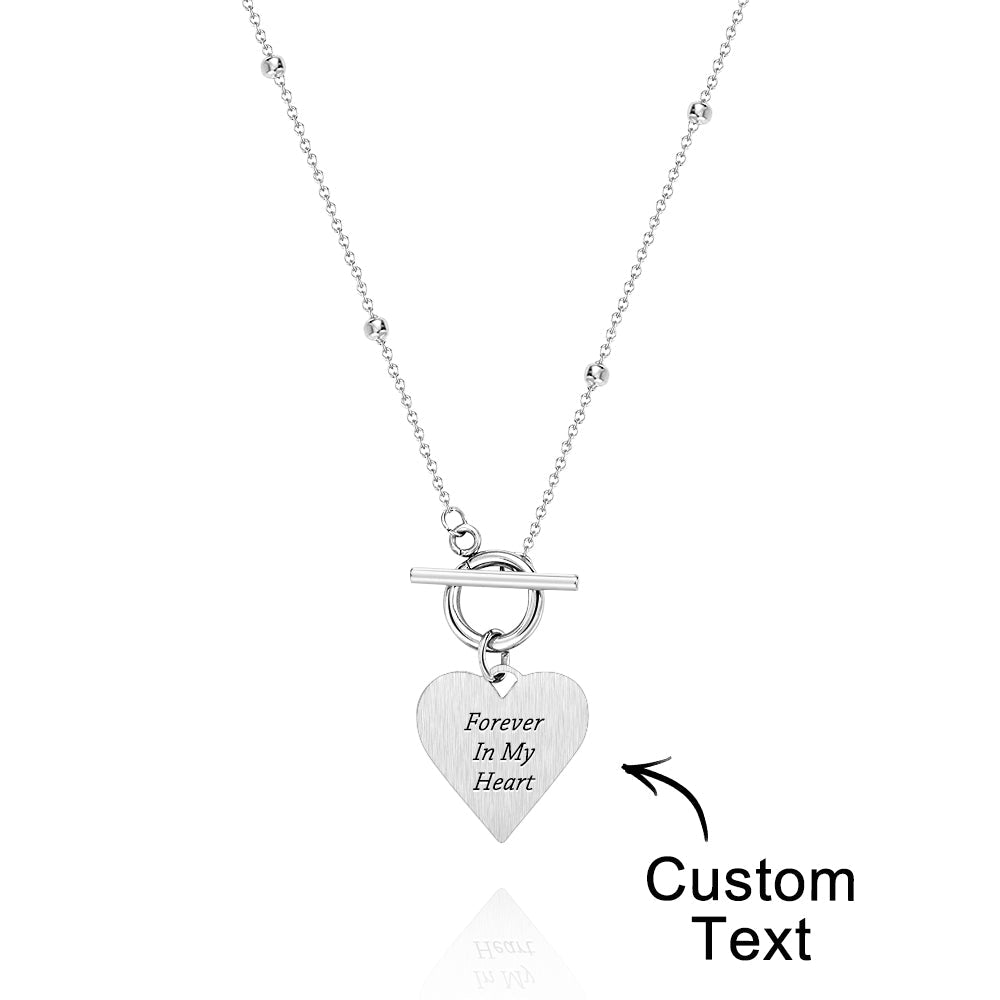 Custom Text Necklace Touch of Love Necklace for Her