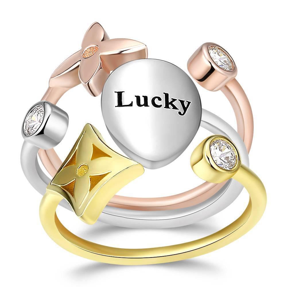 Personalized Promise Ring with Engraving Silver