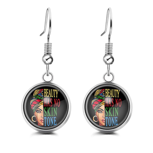 Photo Earrings Drop Earrings Unique Gifts For Her With Text