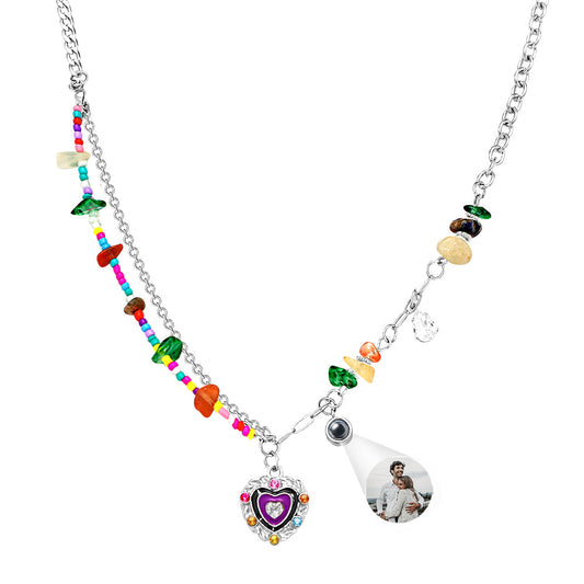 Custom Projection Necklace Sweet Cool Girl Summer Gift
