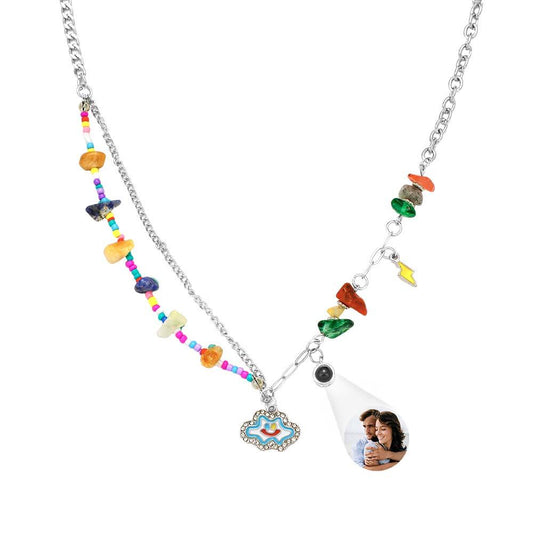 Custom Projection Necklace Funny Colorful Love Gift for Her